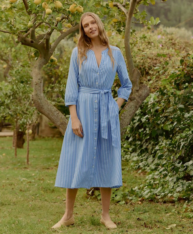 Pact Women's Organic Cotton Sunset Lightweight Cotton Easy Dress