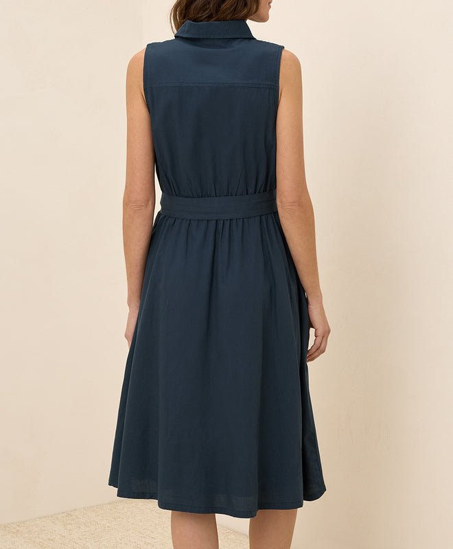 Sunset Lightweight Cotton Sleeveless Shirtdress - Echo Market