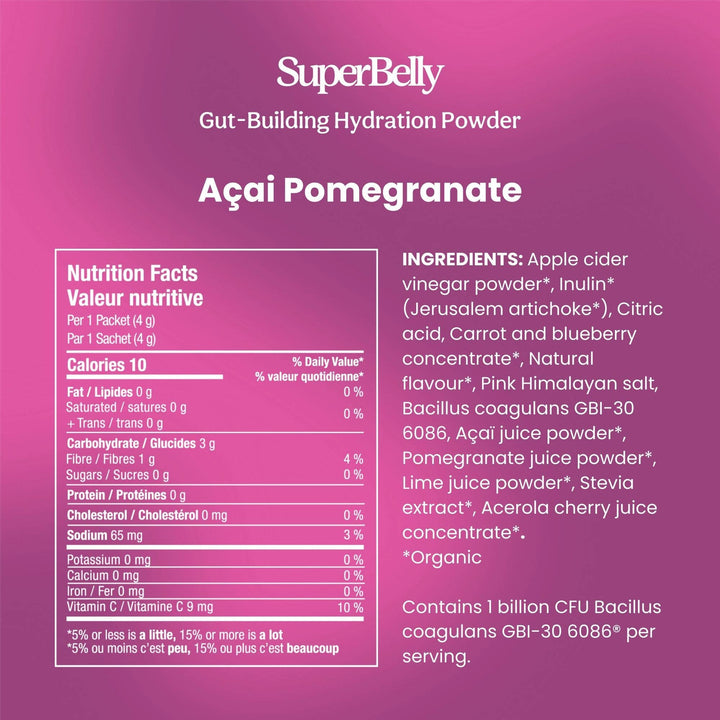 SuperBelly Hydration & Gut Mix | Açai Pomegranate - Echo Market