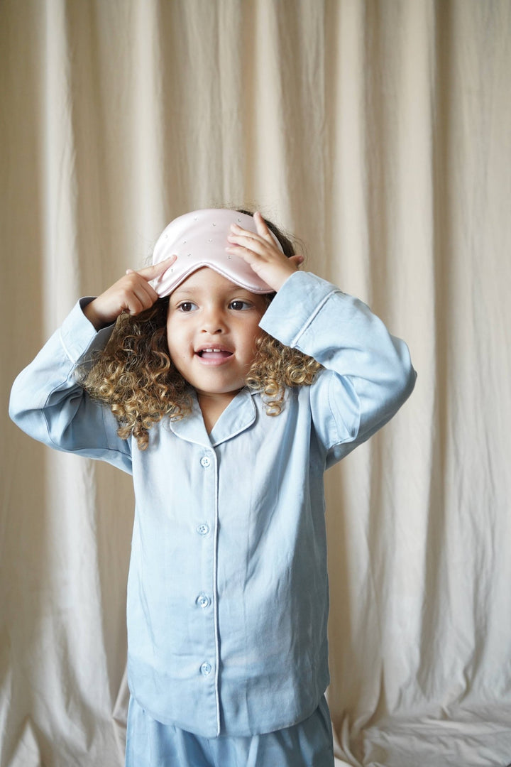"Sweet Dreams" Two - Piece Pajamas Set | Cloud Blue - Echo Market