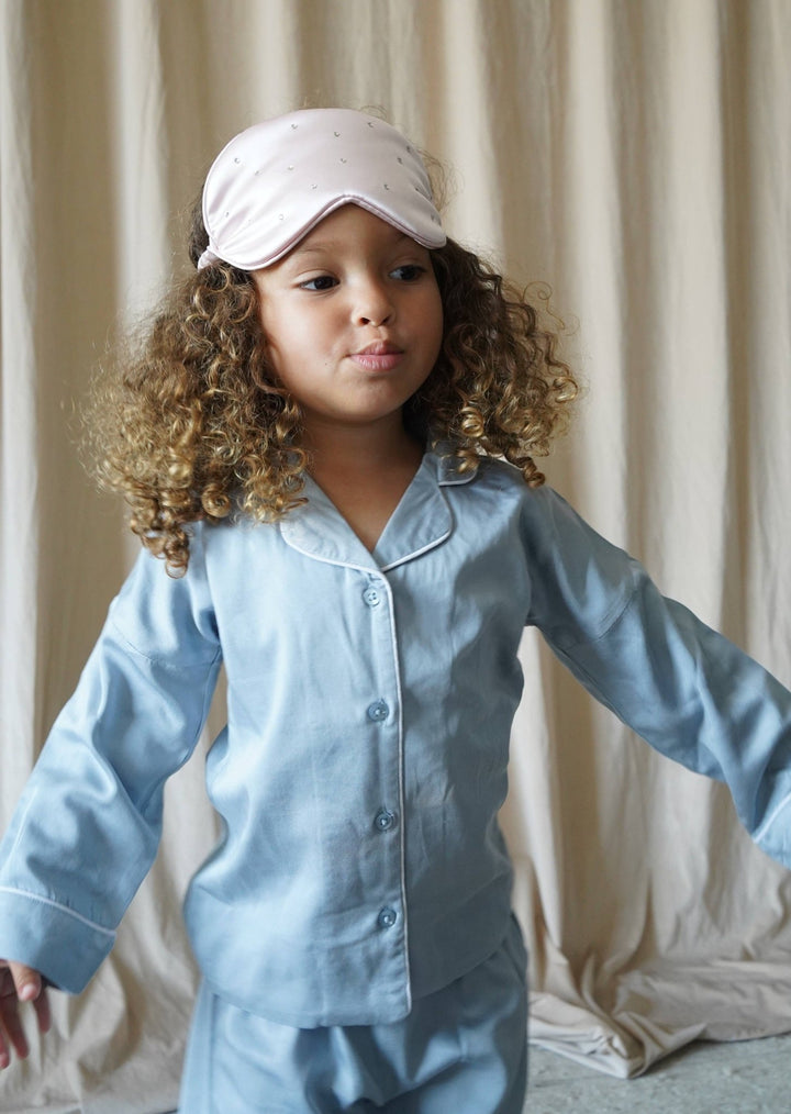 "Sweet Dreams" Two - Piece Pajamas Set | Cloud Blue - Echo Market