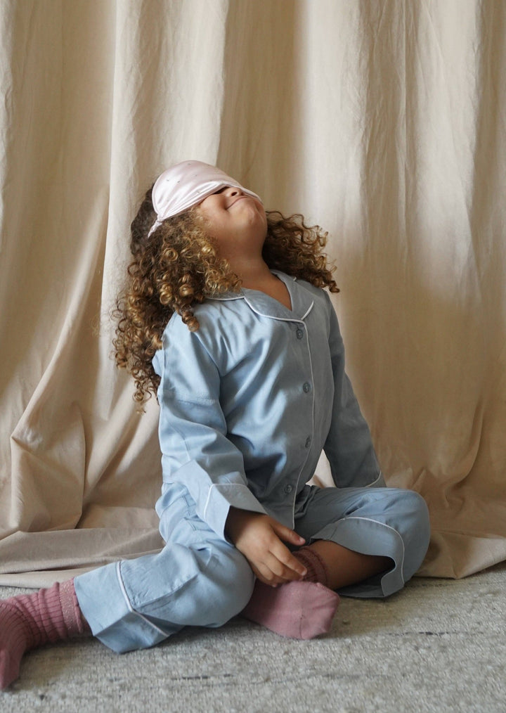 "Sweet Dreams" Two - Piece Pajamas Set | Cloud Blue - Echo Market