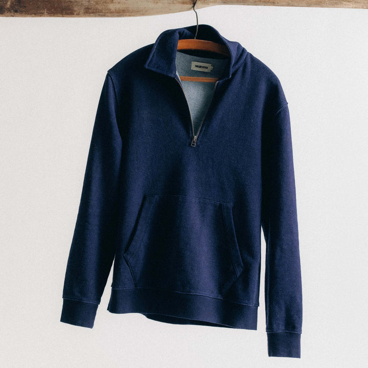 The Apres Quarter Zip | Rinsed Indigo - Echo Market