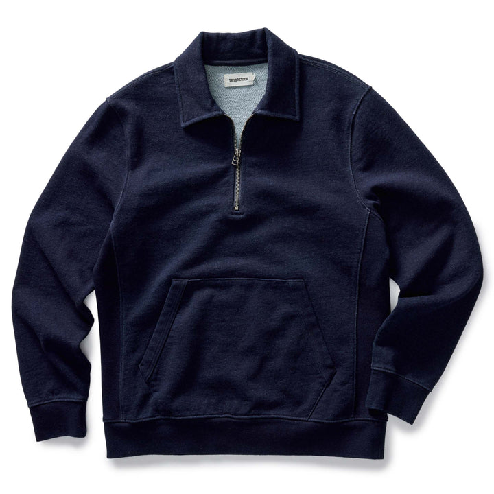 The Apres Quarter Zip | Rinsed Indigo - Echo Market