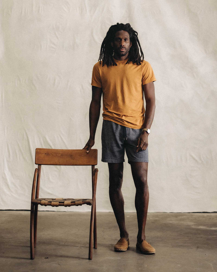 The Apres Short | Linen Tweed - Echo Market