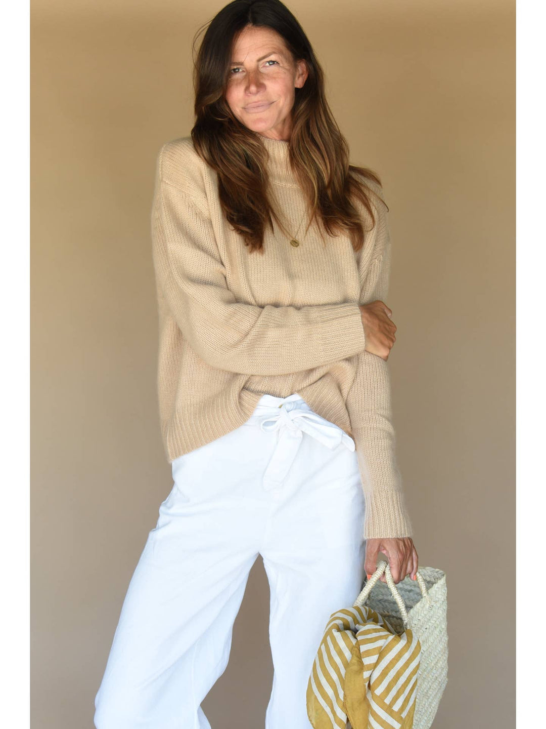 The Cashmere Carmel Sweater - Echo Market