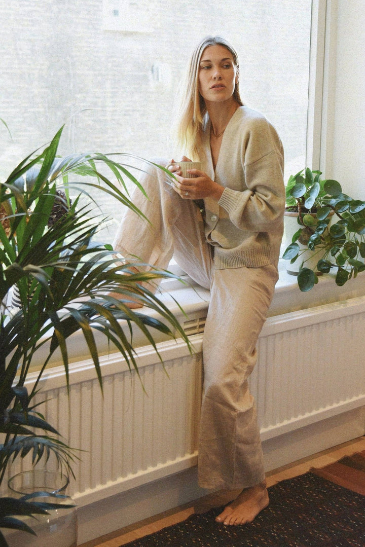 The Cashmere Yaya Cardigan | Moon - Echo Market