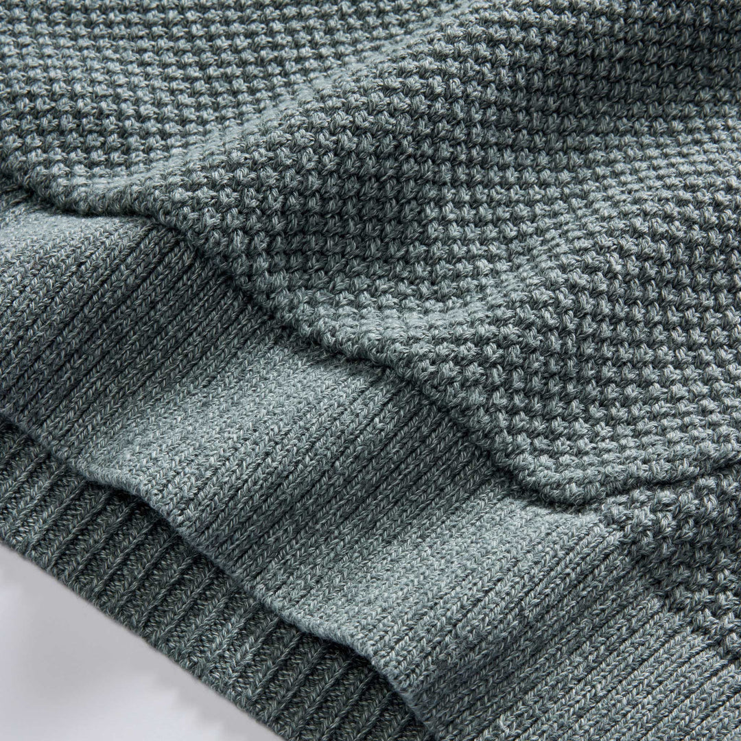 The Crawford Sweater Hoodie | Deep Sea Twist - Echo Market