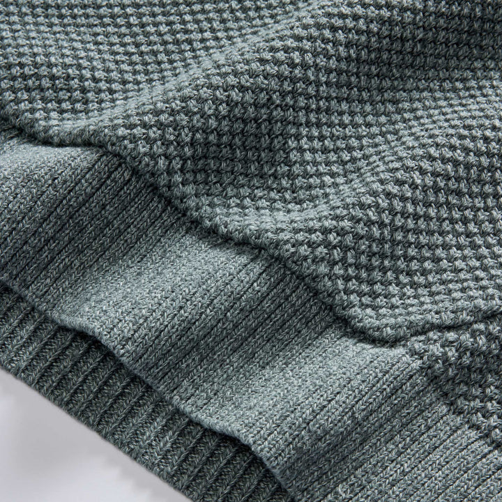 The Crawford Sweater Hoodie | Deep Sea Twist - Echo Market