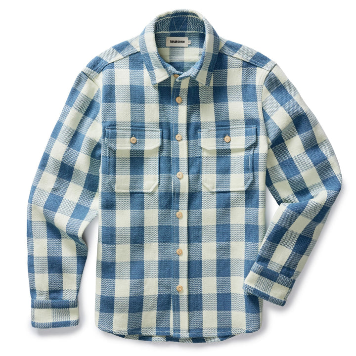 The Division Shirt | Washed Indigo Check - Echo Market