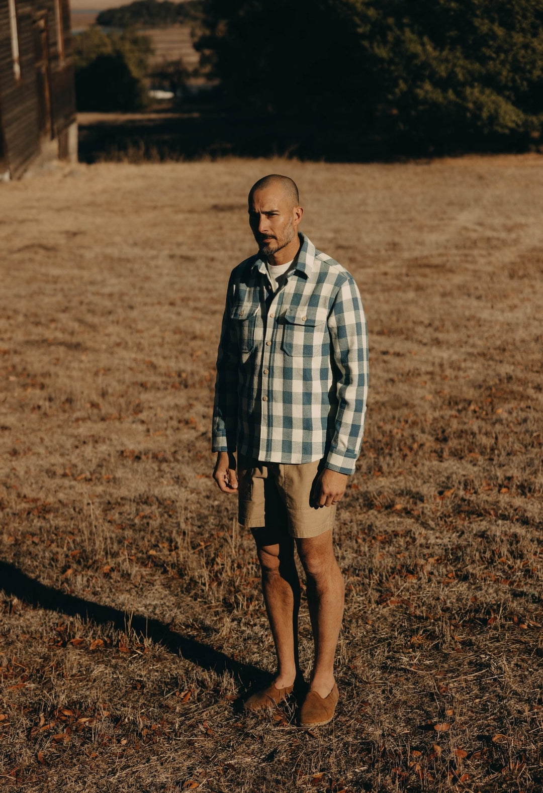 The Division Shirt | Washed Indigo Check - Echo Market