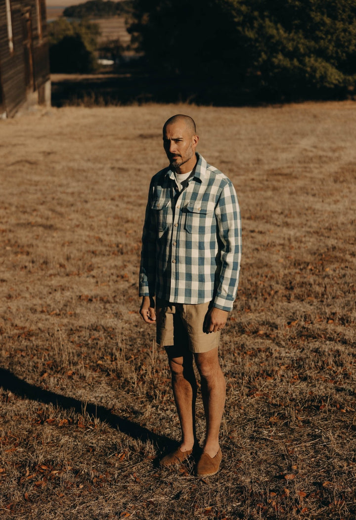 The Division Shirt | Washed Indigo Check - Echo Market