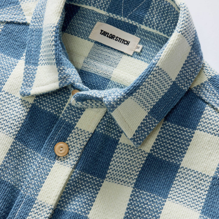 The Division Shirt | Washed Indigo Check - Echo Market