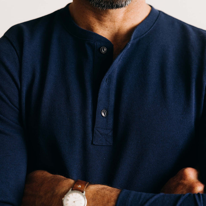 The Heavy Bag Henley | Natural - Echo Market