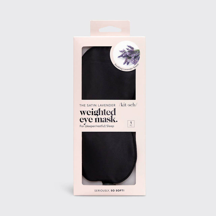 The Lavender Weighted Satin Eye Mask - Echo Market