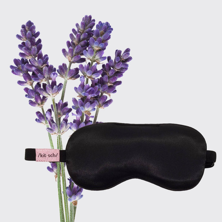 The Lavender Weighted Satin Eye Mask - Echo Market