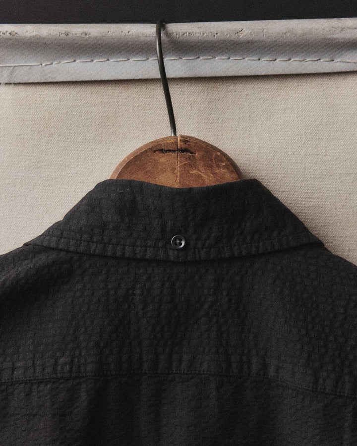 The Short Sleeve Jack | Faded Black Seersucker - Echo Market