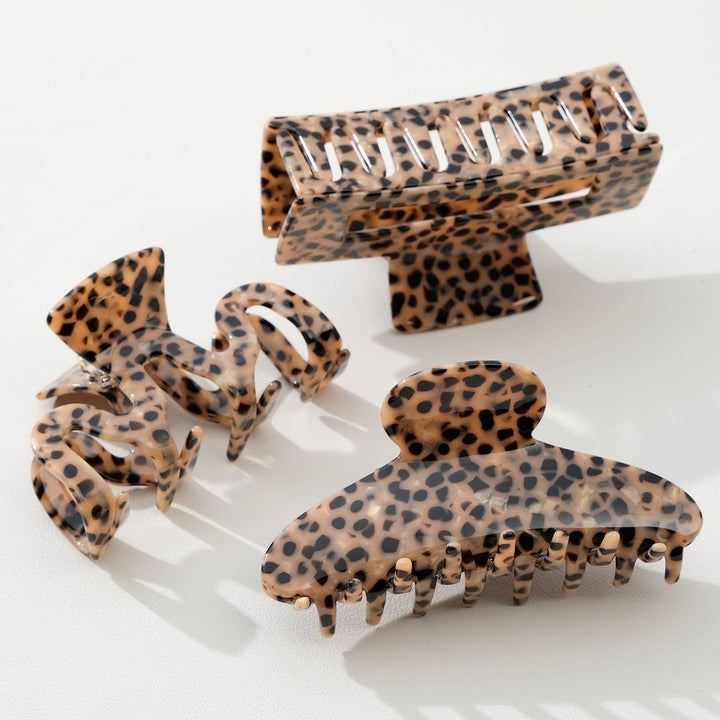 Wild Leopard Large | Assorted Large Claw Clips - Echo Market