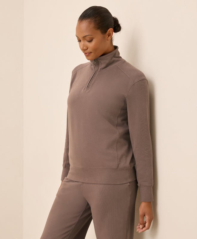 Women's CloudKnit Half Zip - Echo Market