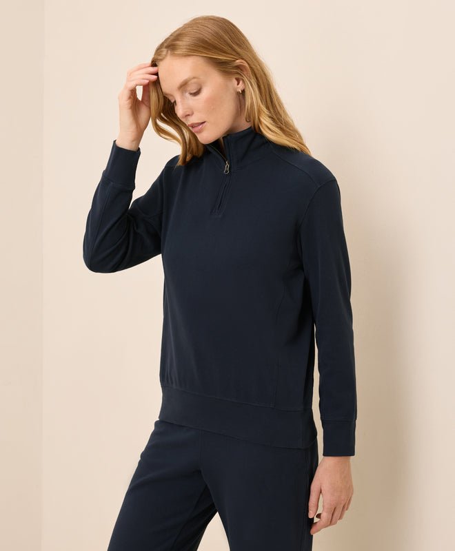 Women's CloudKnit Half Zip - Echo Market