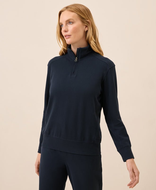 Women's CloudKnit Half Zip - Echo Market