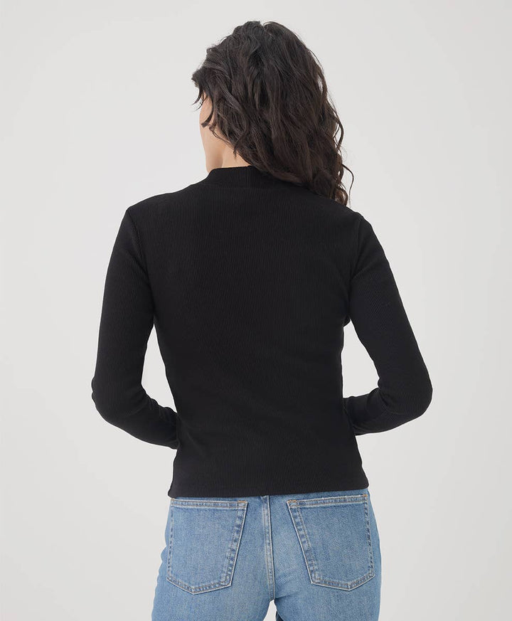 Women's Favorite Rib Mockneck Top - Echo Market