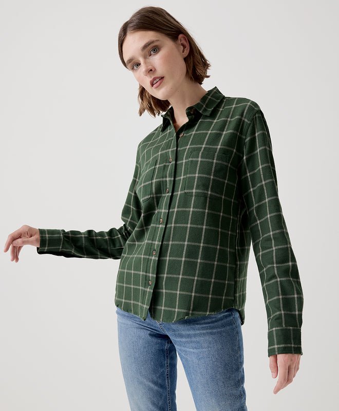 Women's Fireside Flannel Button Up Shirt - Echo Market