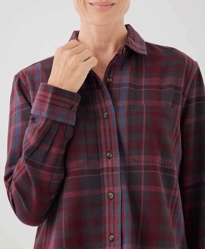 Women's Fireside Flannel Button Up Shirt - Echo Market