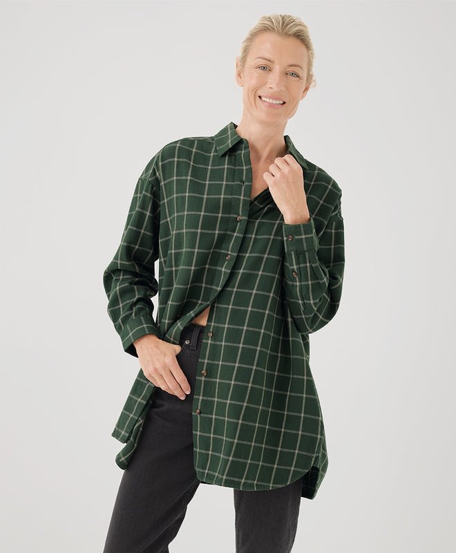 Women's Fireside Flannel Oversized Shirt - Echo Market