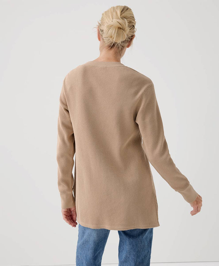 Women's Thermal Waffle V - Neck Tunic - Echo Market