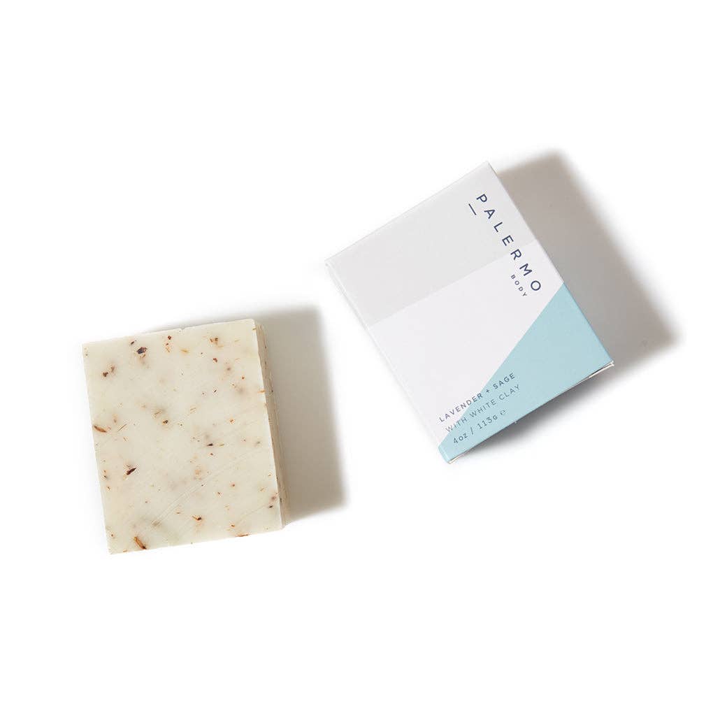 4oz | Lavender + Sage with White Clay Soap - Echo Market