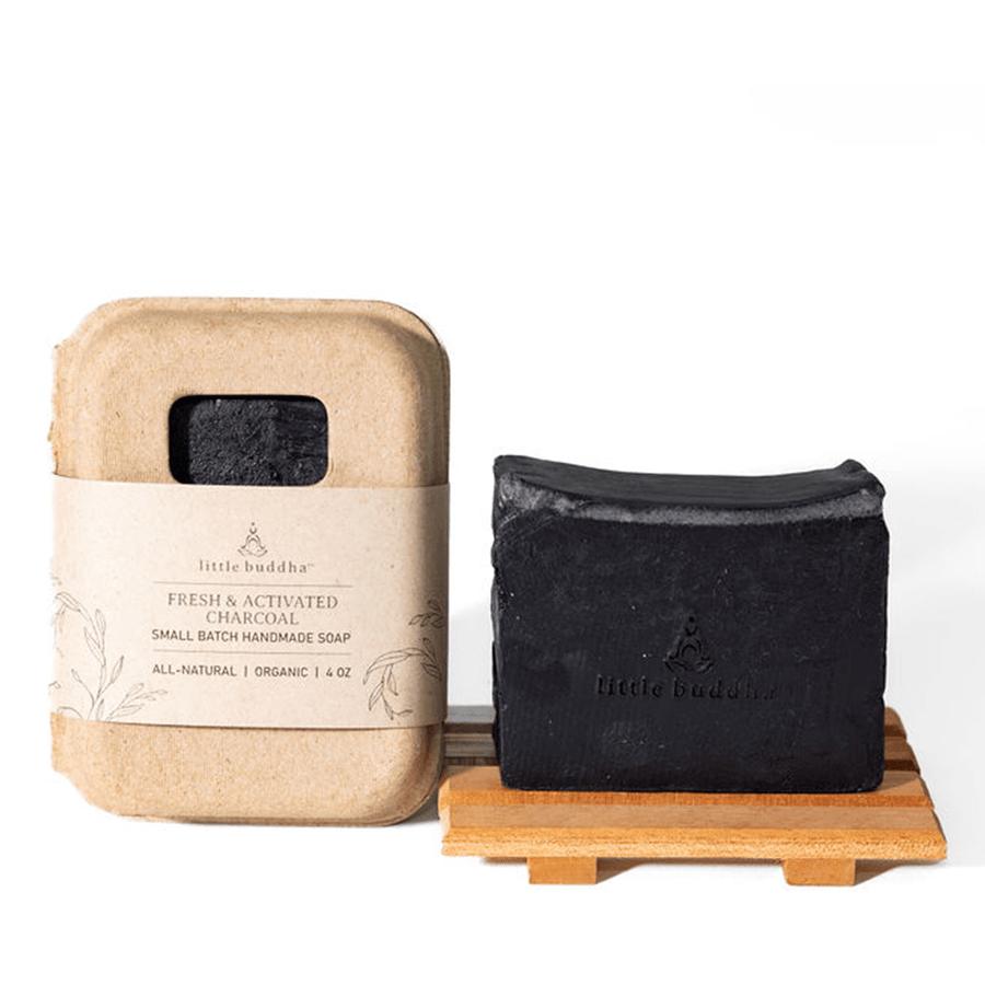 Activated Charcoal Goat's Milk Soap, Lemongrass, Acne, Detox - Echo Market