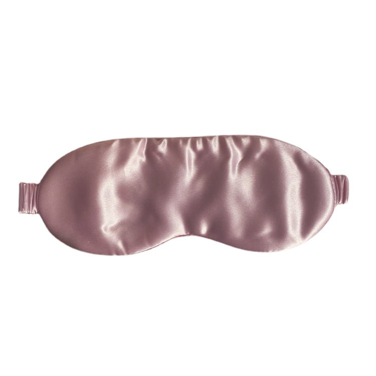 Organic Mulberry Silk Sleep Eye Mask in pink.