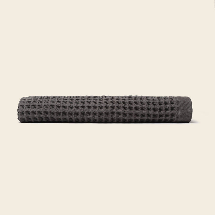 Organic Weightless Waffle Bath Towel: Ash / Individual - Echo Market