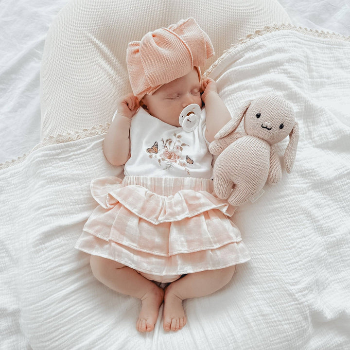 Pink Gingham Muslin Ruffle Bloomers - Echo Market