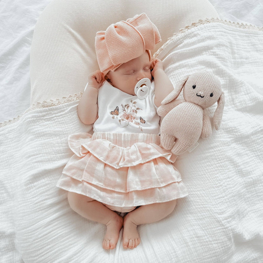 Pink Gingham Muslin Ruffle Bloomers - Echo Market