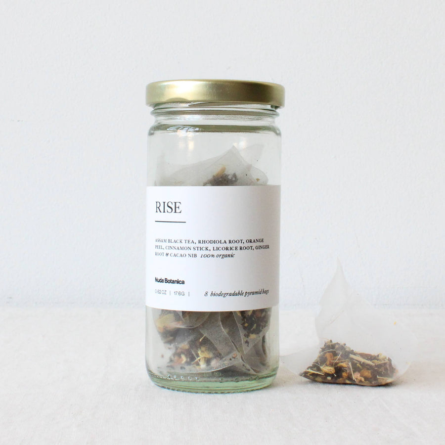 Rise - Herbal Tea - 8 Biodegradable Pyramid Bags - Echo Market