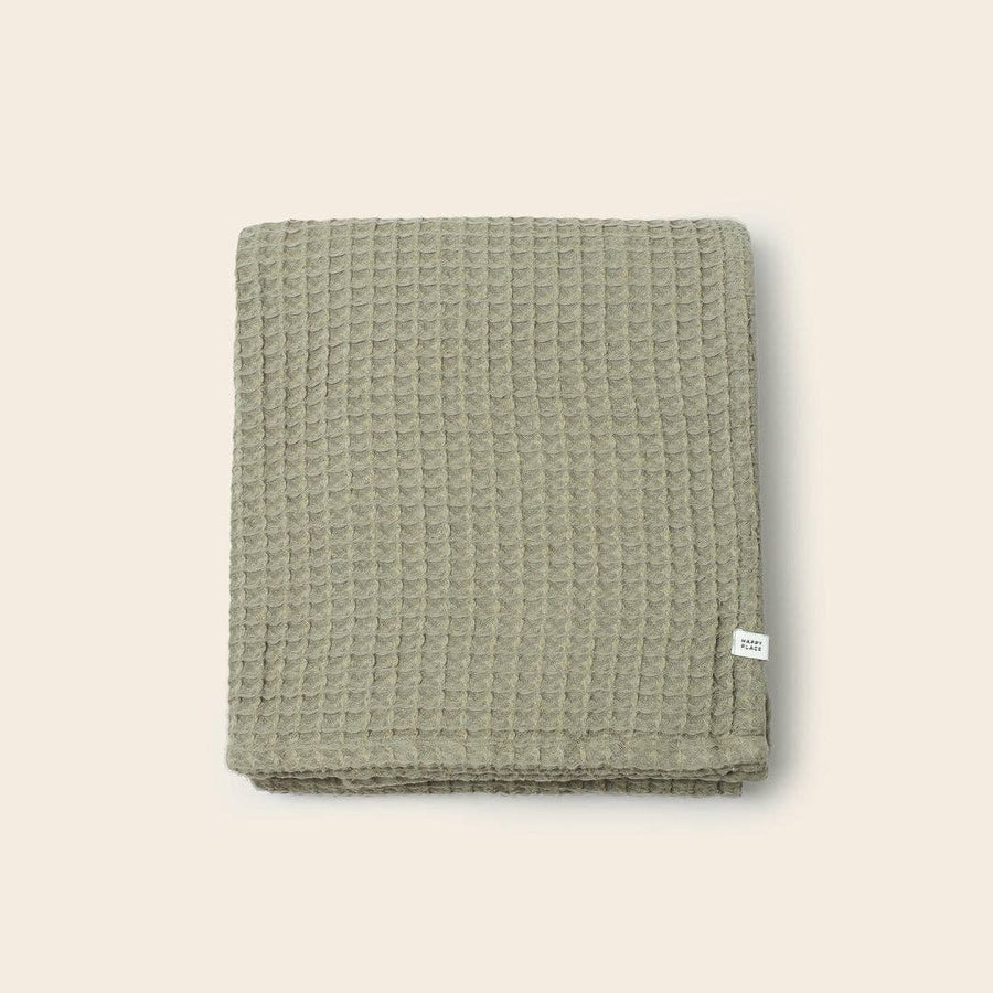 The Weightless Waffle Bed Blanket: King / Cal King / Sage - Echo Market