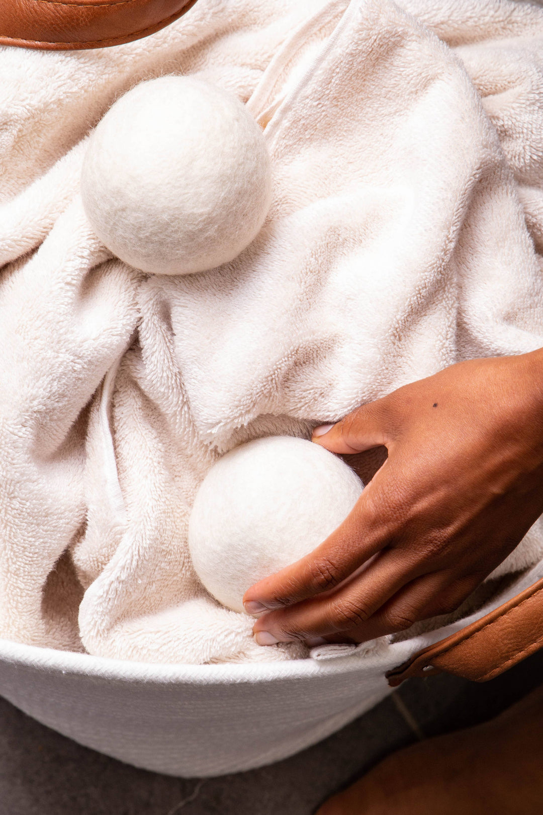 White Eco Wool Dryer Balls