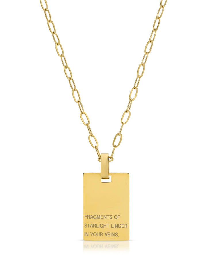 Message Medallion Necklace