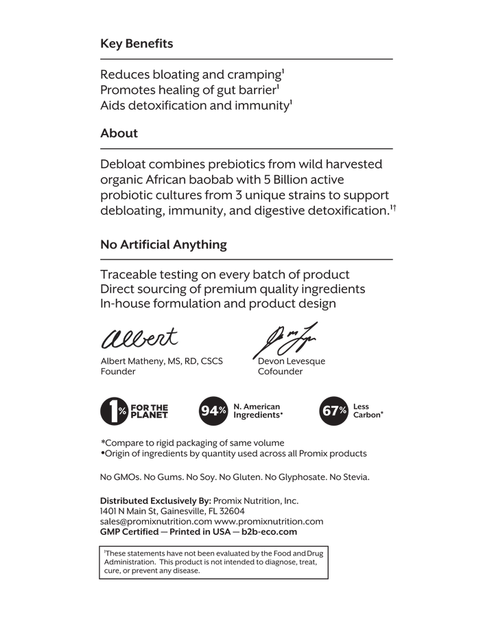 Debloat | Prebiotic + Probiotic | Fresh Watermelon