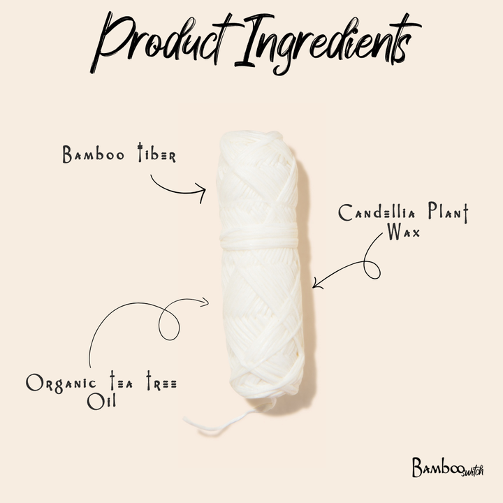 Vegan Bamboo Floss | Natural White