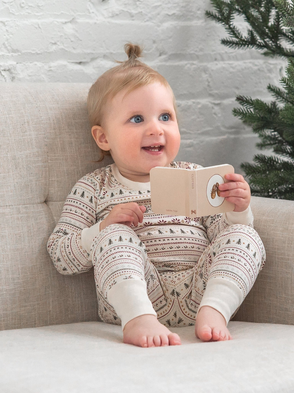 2 Piece Long Sleeve Jammie Set | Ivy Fairisle - Echo Market