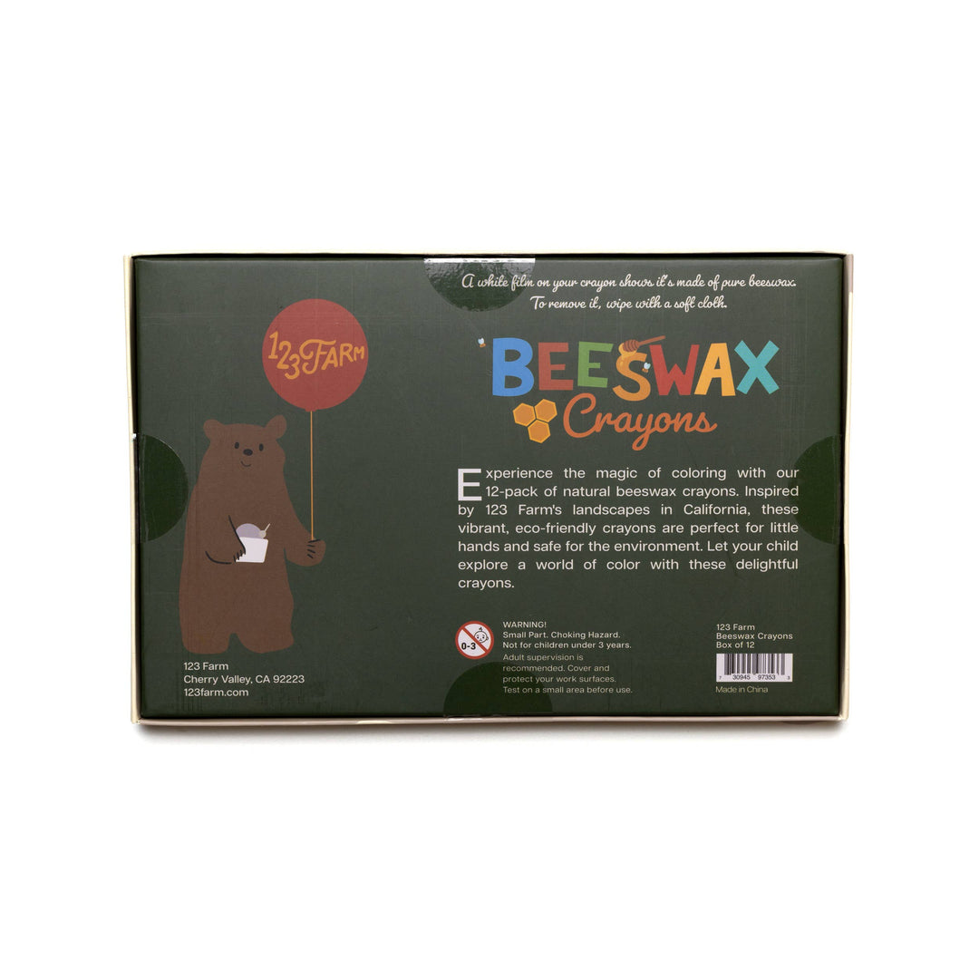 12 Beeswax Non-Toxic Crayons