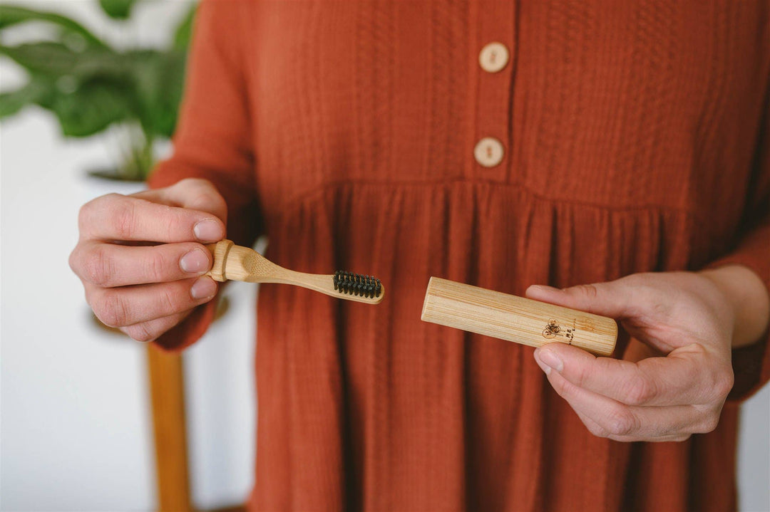 All-in-One Bamboo Travel Toothbrush