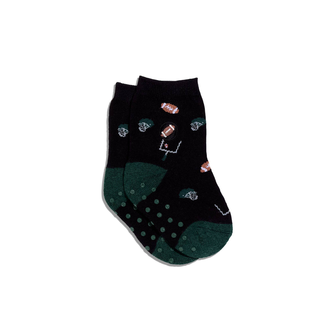 Kids Socks that Support Youth Sports | Black Football