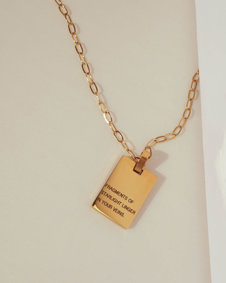 Message Medallion Necklace