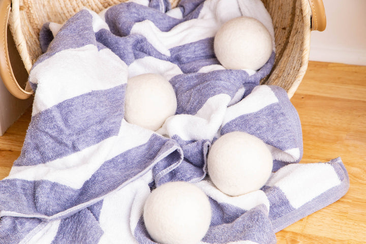 White Eco Wool Dryer Balls
