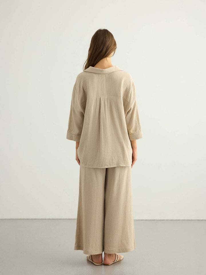 Back view of woman wearing The Handloom&