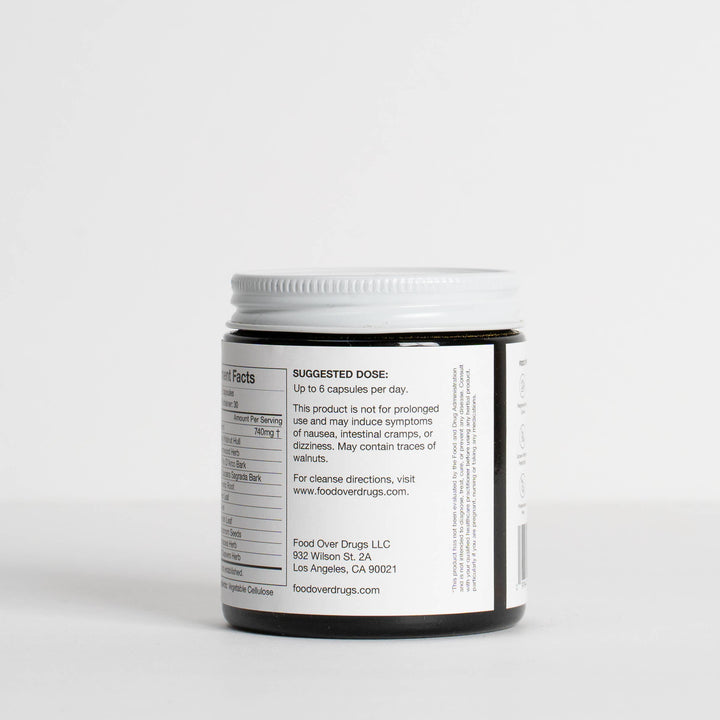 Jar with label on a white background